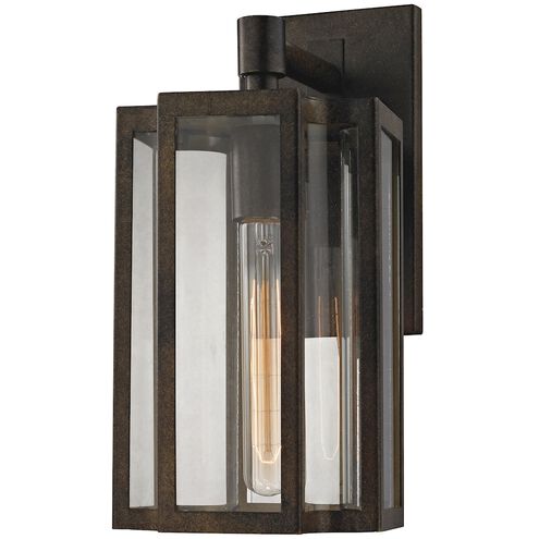 Bianca 1 Light 13 inch Hazelnut Bronze with Clear Outdoor Sconce