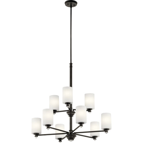 Joelson 9 Light 32 inch Olde Bronze Chandelier 2 Tier Ceiling Light in Incandescent, 2 Tier