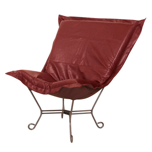 Puff Titanium Frame with Avanti Apple Scroll Chair with Cover