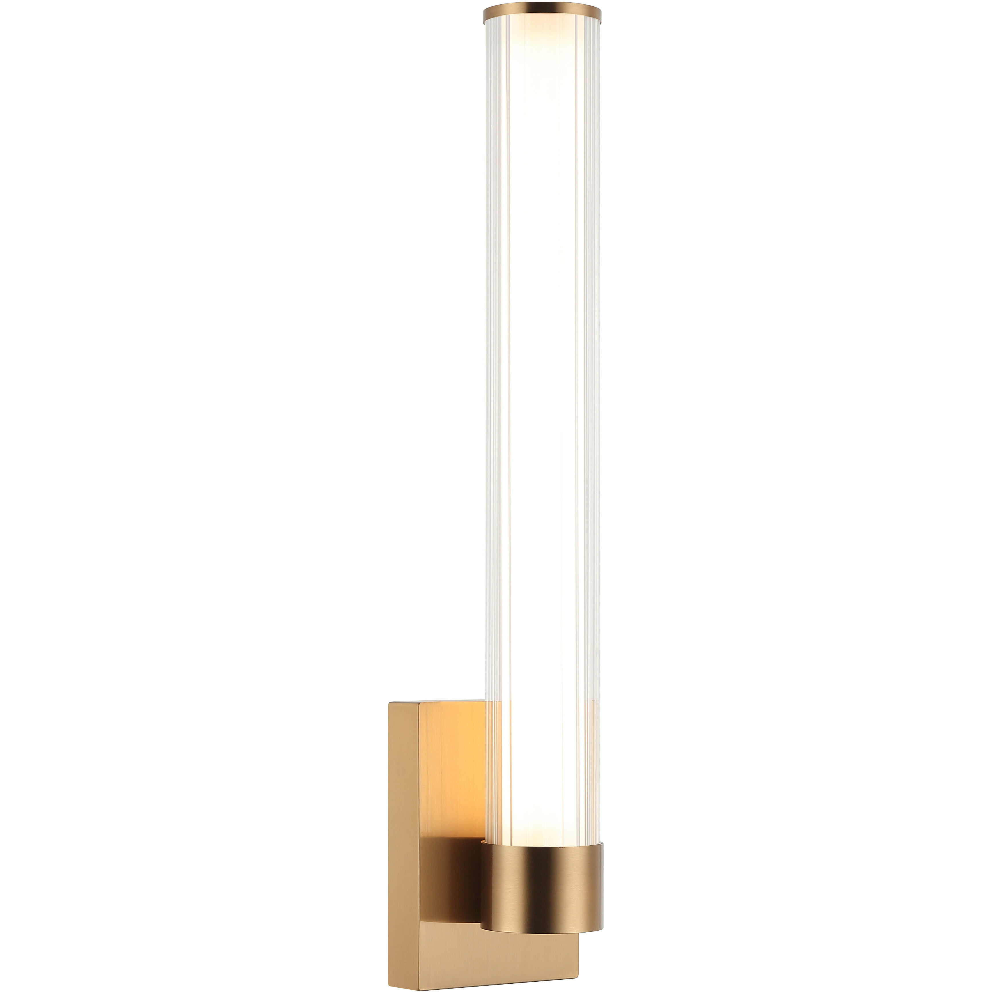 Macie LED 4.38 inch Aged Gold Brass Bath Vanity Light Wall Light