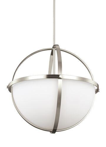 Alturas 3 Light 19 inch Brushed Nickel Pendant Ceiling Light