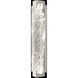 Terra Wall Sconce Wall Light in Silver, Clear Studio Glass