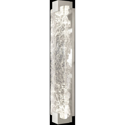 Terra Wall Sconce Wall Light in Silver, Clear Studio Glass
