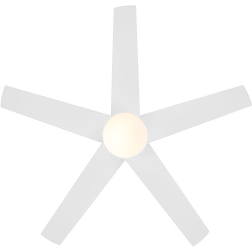Astrea 52 inch Matte White with Reversible Matte White/Blonde Maple Blades Smart Color Fan