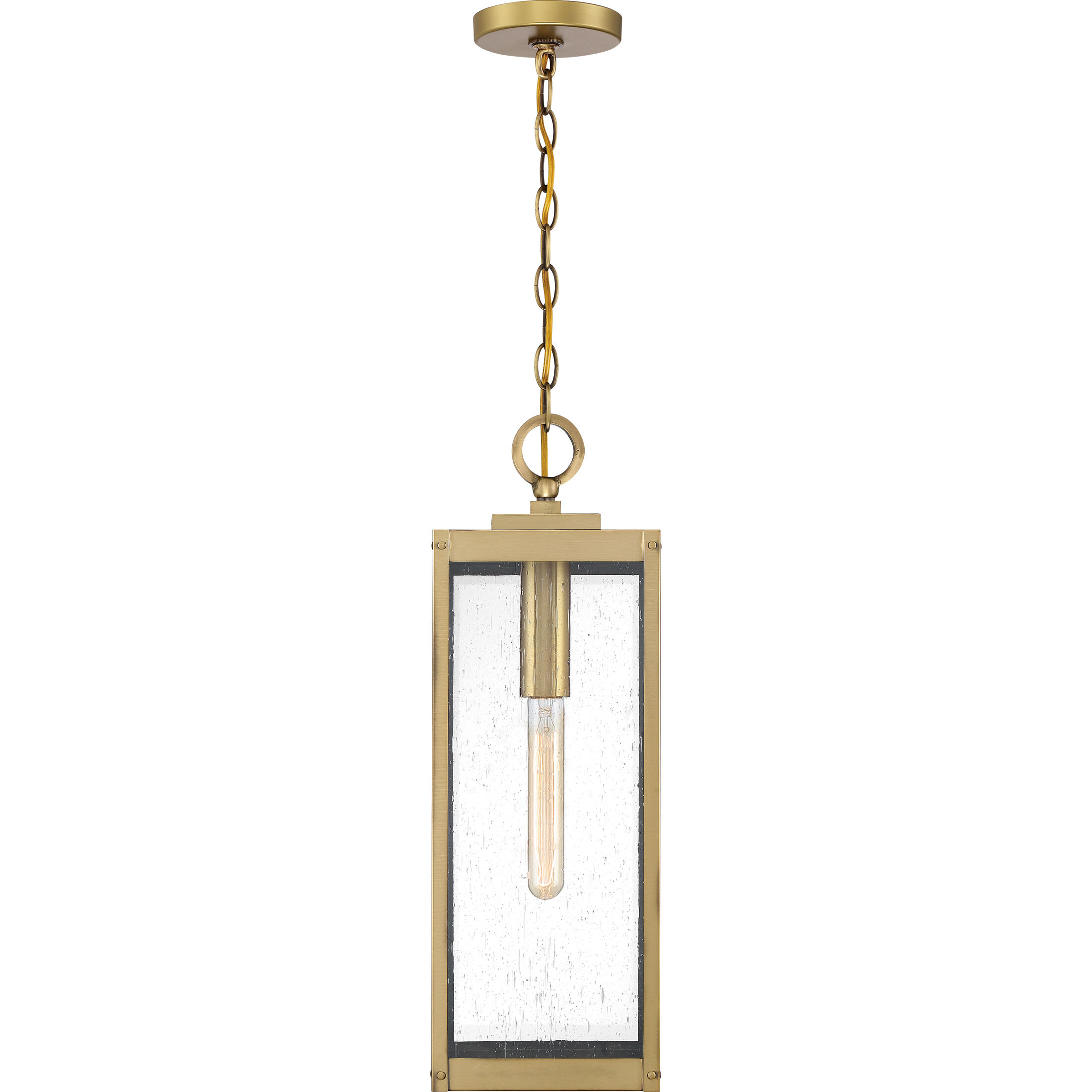 Westover 1 Light 7 inch Antique Brass Outdoor Hanging Lantern