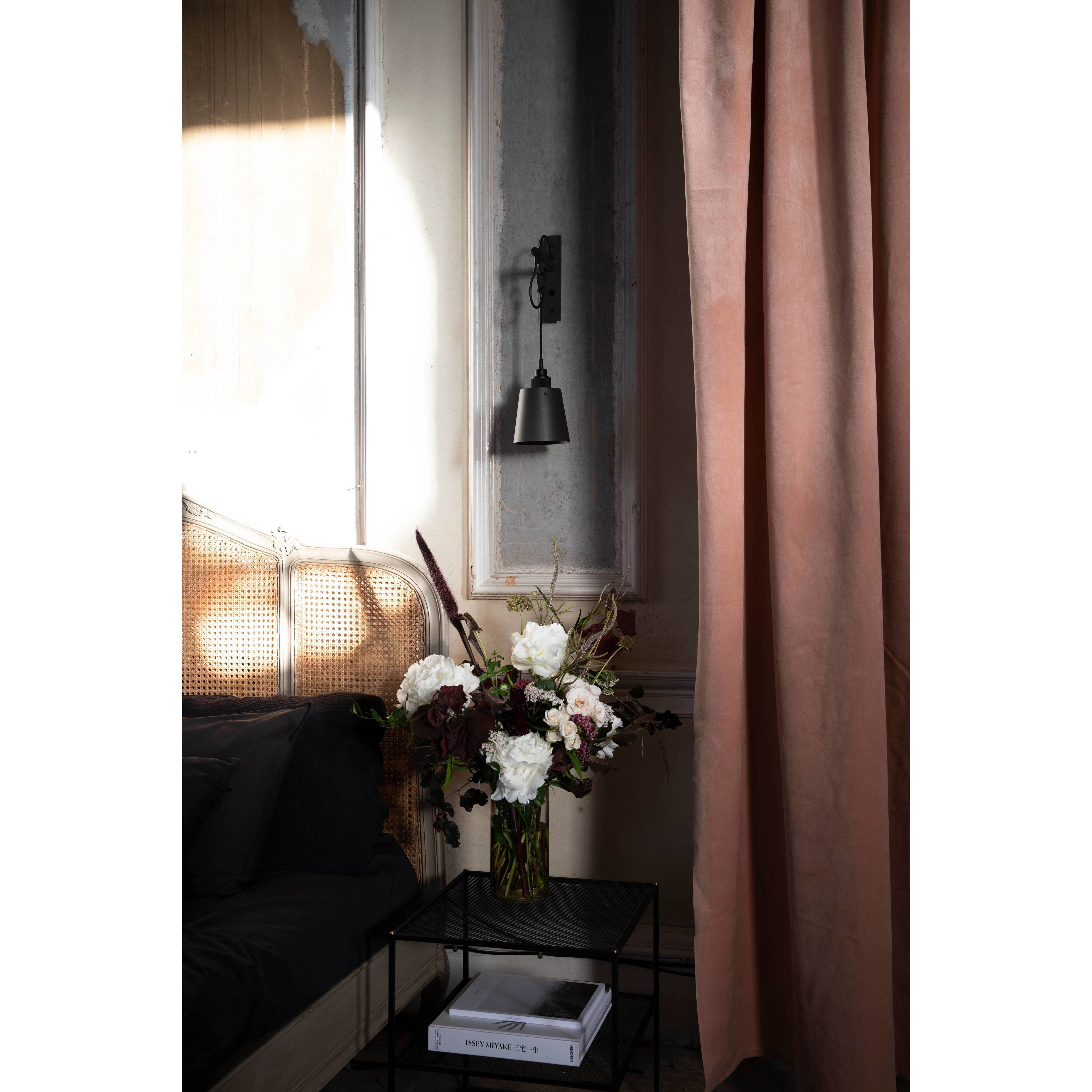 Hooked Wall Light in Graphite / Smoked Bronze