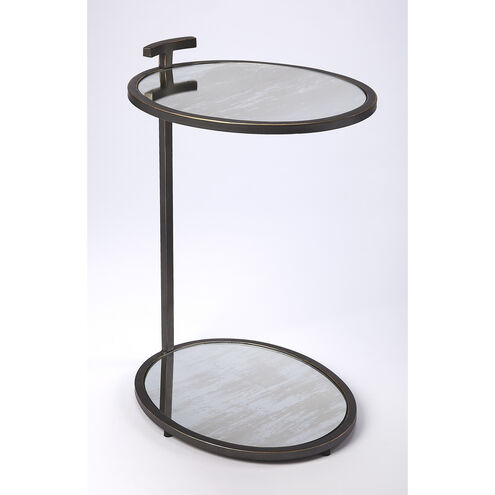 Butler Loft Ciro Black Metal & Mirror 23 X 16 inch Blackened Gold Accent Table