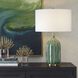 Bixby 24.5 inch 150.00 watt Hunter Green Glaze and Antique Brass Table Lamp Portable Light