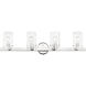 Munich 4 Light 35.5 inch Polished Chrome Vanity Sconce Wall Light