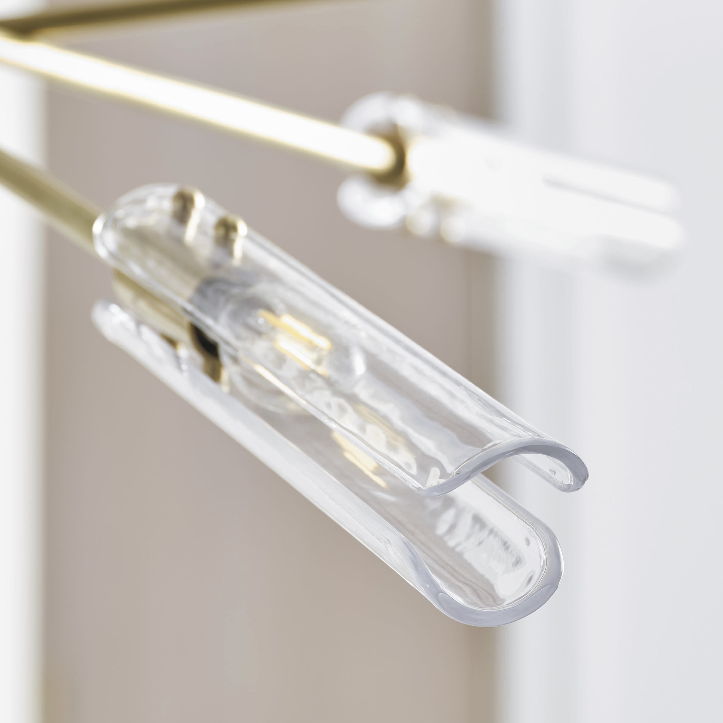 AERIN Casoria LED 45.75 inch Hand-Rubbed Antique Brass Radial Chandelier Ceiling Light, XL