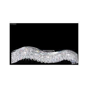 Fashionable Broadway 10 Light 36 inch Silver Vanity Bar Wall Light