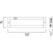 CounterMax MX-L120-EL 120 LED 10 inch White Under Cabinet