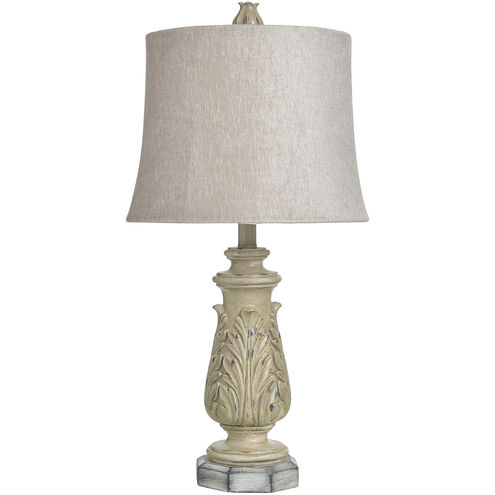 Signature 27 inch 60 watt Gray Wash Table Lamp Portable Light
