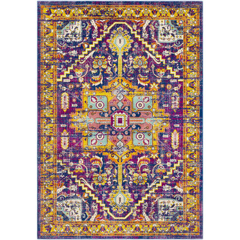 Jax 35 X 26 inch Dark Purple/Burnt Orange/Mustard/Mint/Emerald Rugs, Rectangle