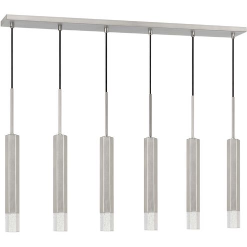 Troy LED 40 inch Brushed Steel Pendant Ceiling Light