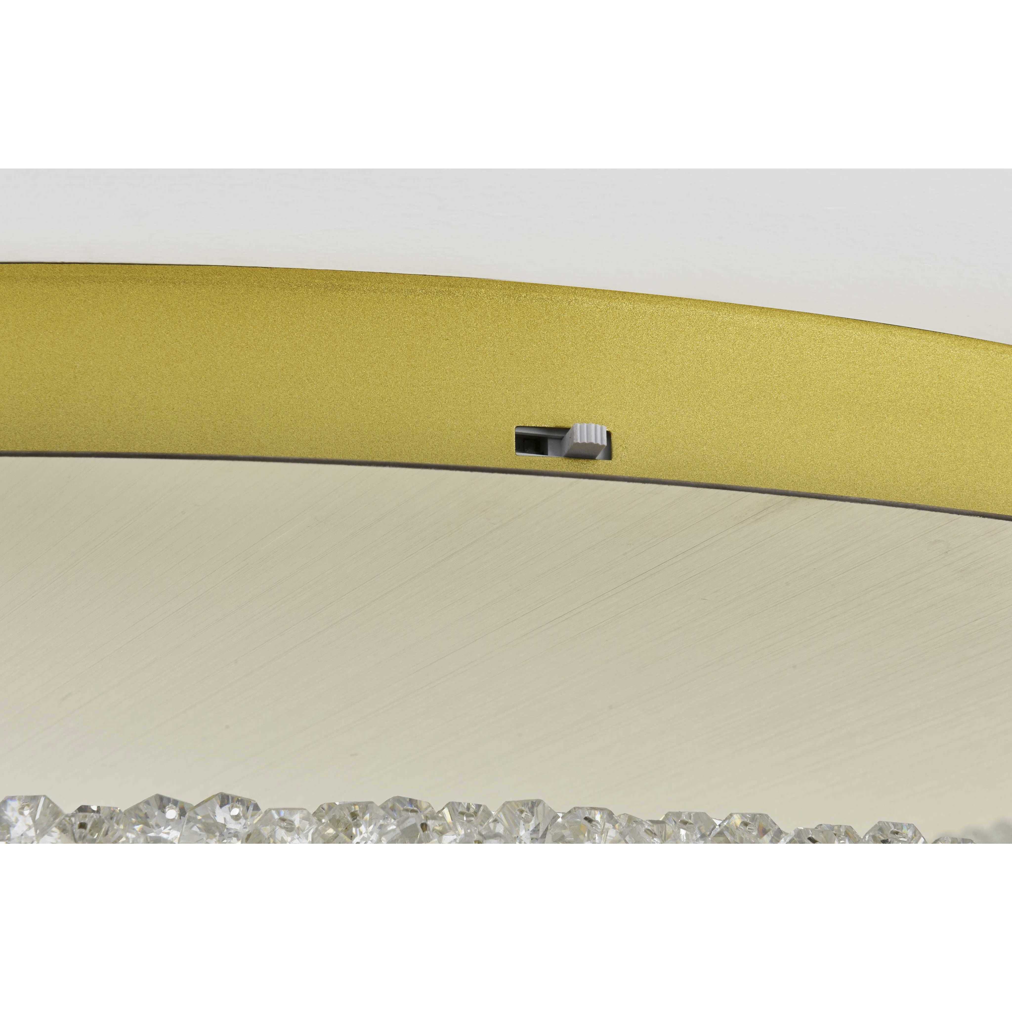 Bowen 1 Light 33.5 inch Satin Gold Flush Mount Ceiling Light