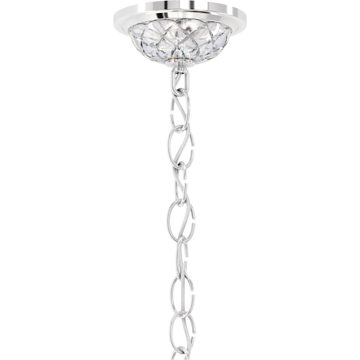 Sterling 9 Light 27 inch Polished Silver Chandelier Ceiling Light in Swarovski