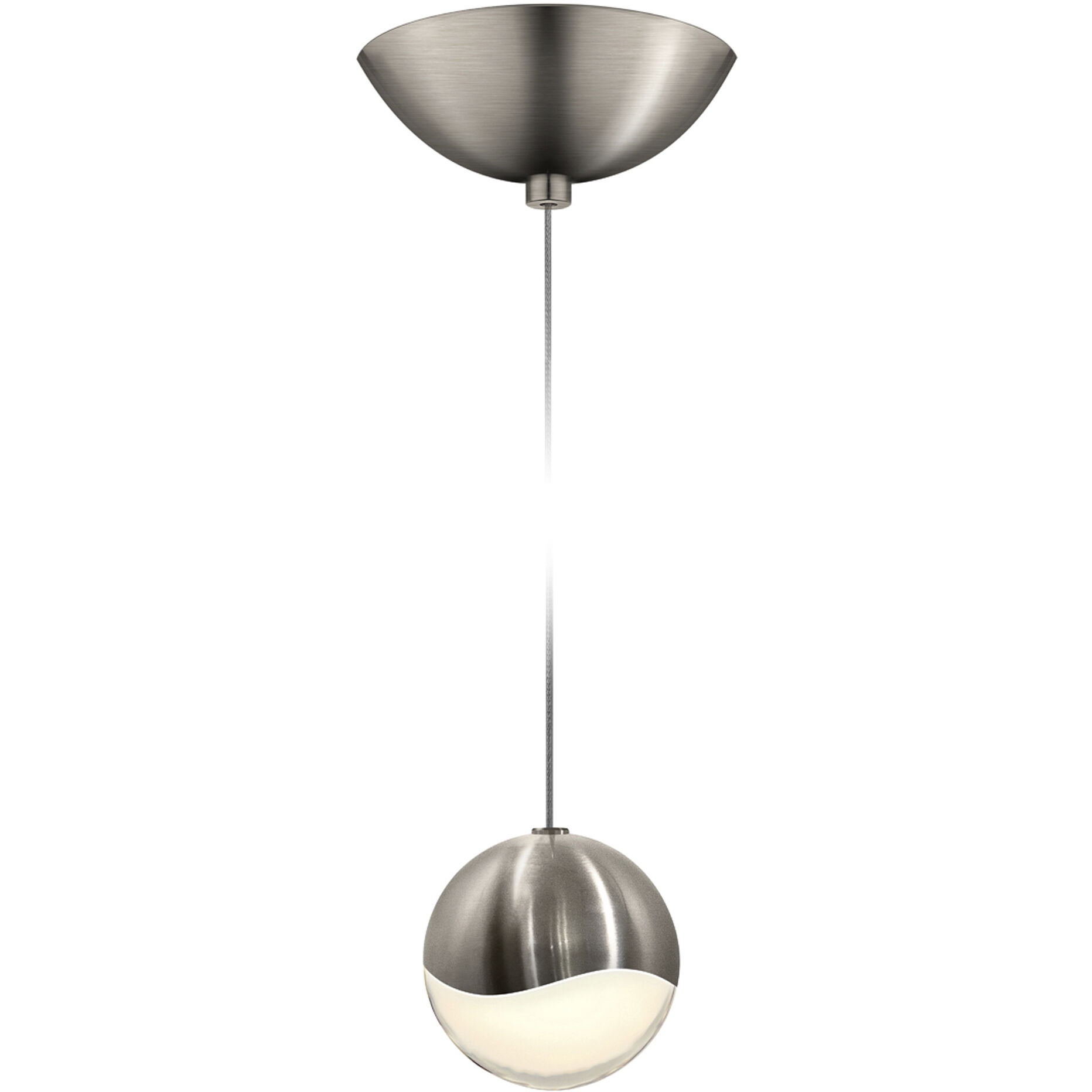 Grapes LED 3.25 inch Satin Nickel Pendant Ceiling Light in Medium