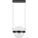 Pisces LED 11.88 inch Black Pendant Ceiling Light