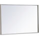 Monet 28 X 18 inch Sliver Wall Mirror in Silver