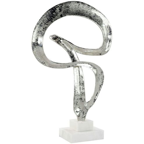 Winding Flourish 46 X 28 inch Sculpture, on Marble Base