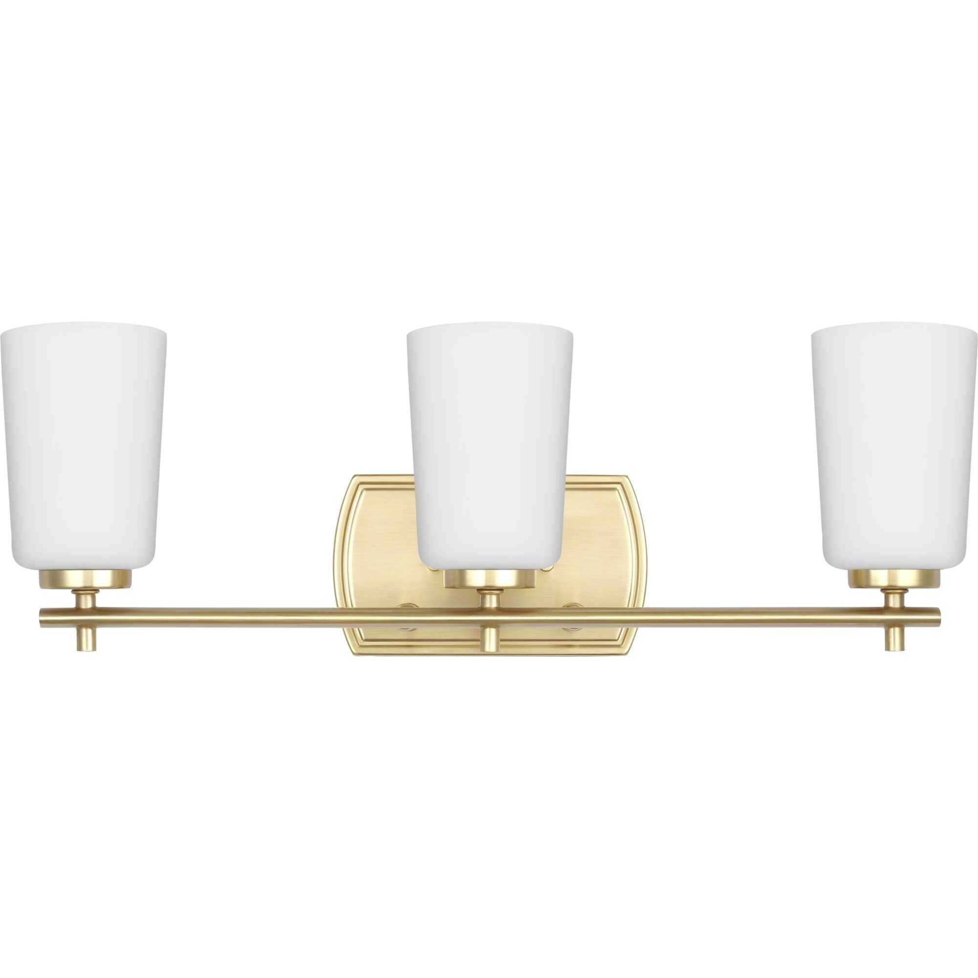 Adley 3 Light 23 inch Satin Brass Bath Vanity Light Wall Light