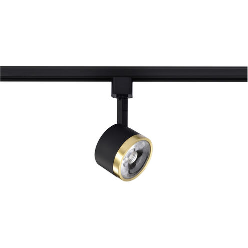 Brentwood 1 Light 120 Matte Black and Brushed Brass Track Lighting Ceiling Light