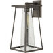 Burke LED 19 inch Oil Rubbed Bronze Outdoor Wall Mount Lantern, Large
