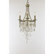 Cebu 3 Light 15 inch Capiz/Gold Silver Chandelier Ceiling Light