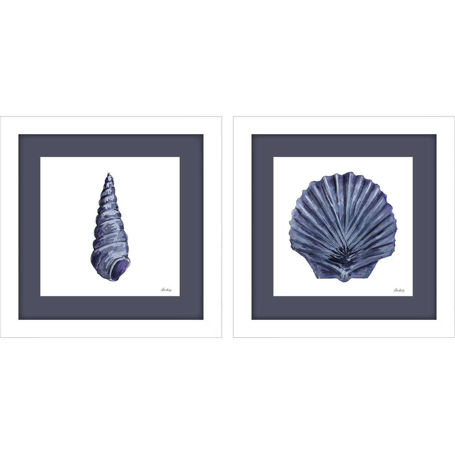 In the Blue Too In the Deep Blue Blue Framed Art, Propac