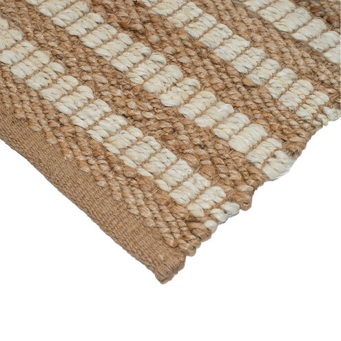 Shuttle Weave Durrie with Fringes 48 X 32 inch Multi Rug, Rectangle