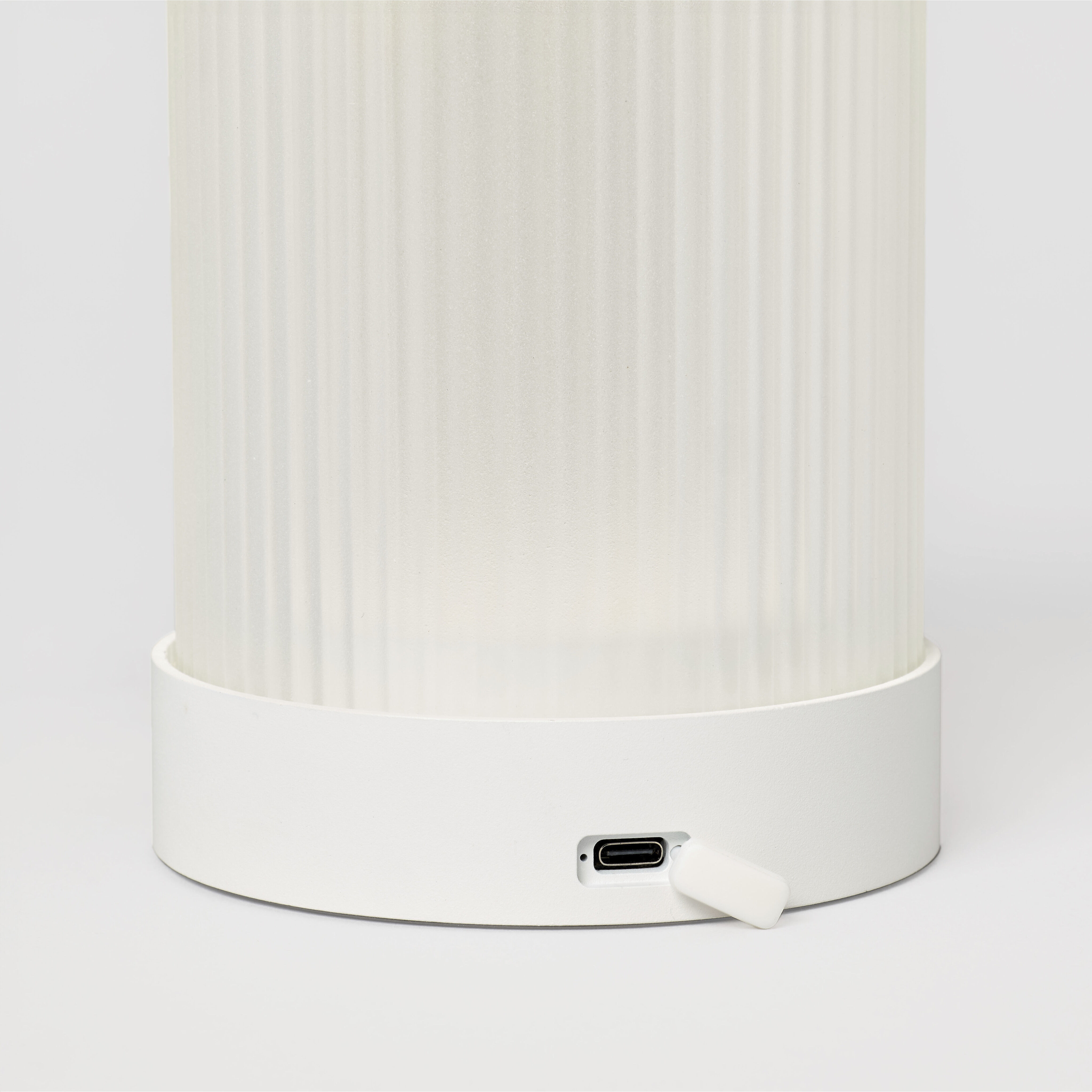 Tawa 11 inch 2.2 watt Matte White Rechargeable Table Lamp Portable Light