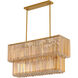 Canada 14 Light 12 inch Satin Brass Chandelier Ceiling Light