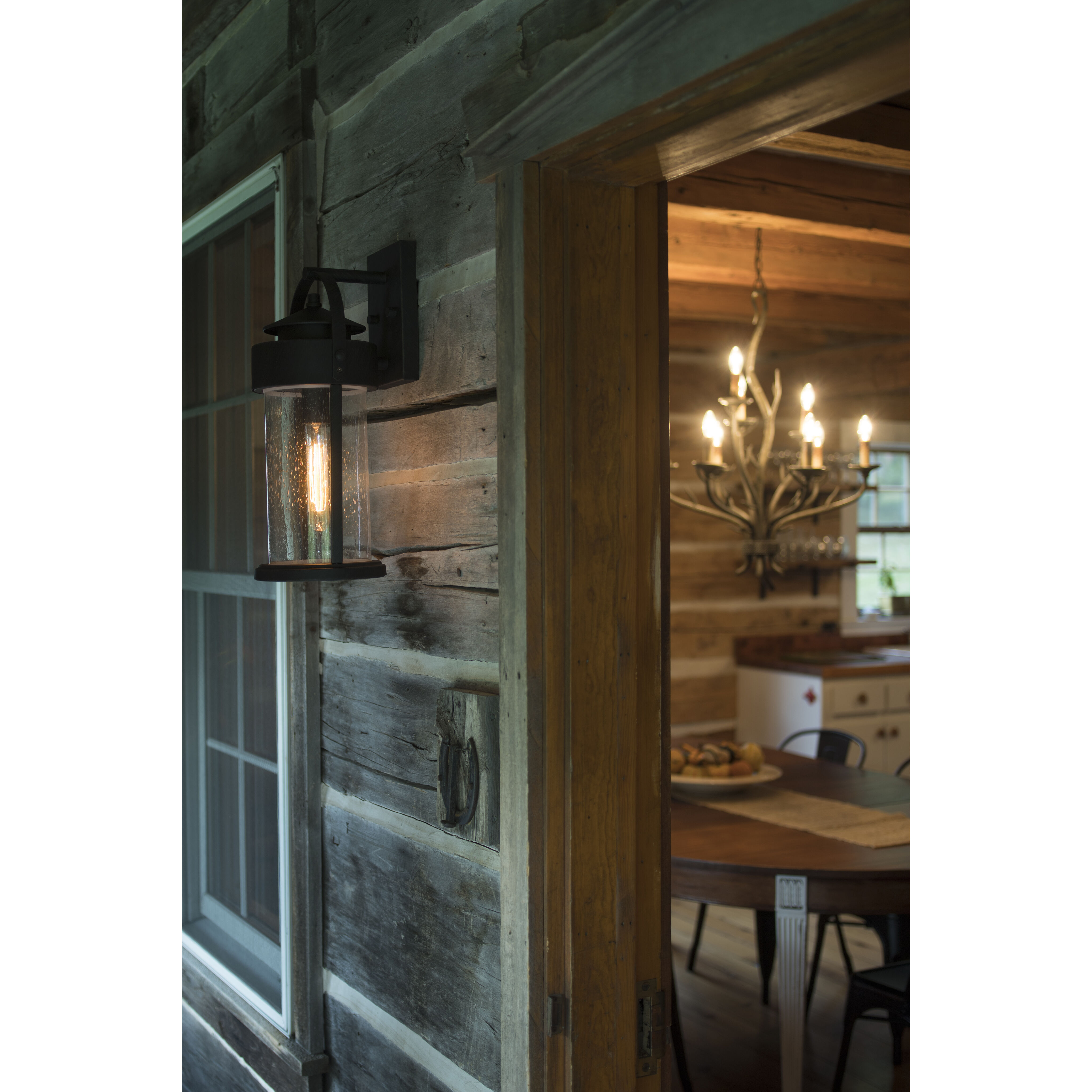 Cumberland LED 19.75 inch Rust Iron Outdoor Wall