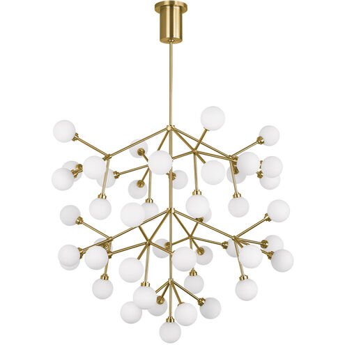 Sean Lavin Mara Grande LED 32.6 inch Aged Brass Chandelier Ceiling Light, Integrated LED