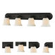 Lagoon 4 Light 36 inch Matte Black Vanity Wall Light