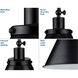 Hinton 1 Light 12.25 inch Matte Black Pendant Ceiling Light