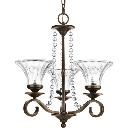 Bliss 3 Light 18 inch Antique Bronze Chandelier Ceiling Light