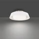 Chapeau LED 16 inch White Flush Mount Ceiling Light in 4000K, dweLED