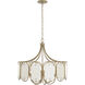 Panelist 6 Light 31.25 inch Brass Kisser Pendant Ceiling Light