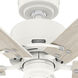 Gilrock 52 inch Matte White with Light Oak/Golden Maple Blades Ceiling Fan