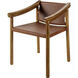 Raymond Top: Tan; Base: Brown Dining Chair