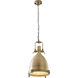 Canada 1 Light 24 inch Brass Single Pendant Lighting Ceiling Light, Satin Gold Metal