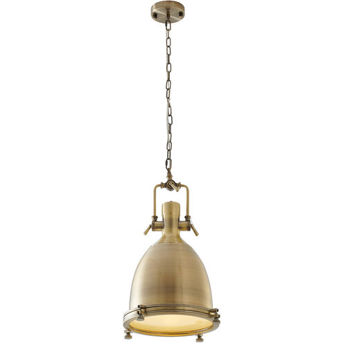 Canada 1 Light 24 inch Brass Single Pendant Lighting Ceiling Light, Satin Gold Metal