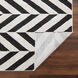 Optika 130 X 94 inch Black/White Rug in 8 x 11