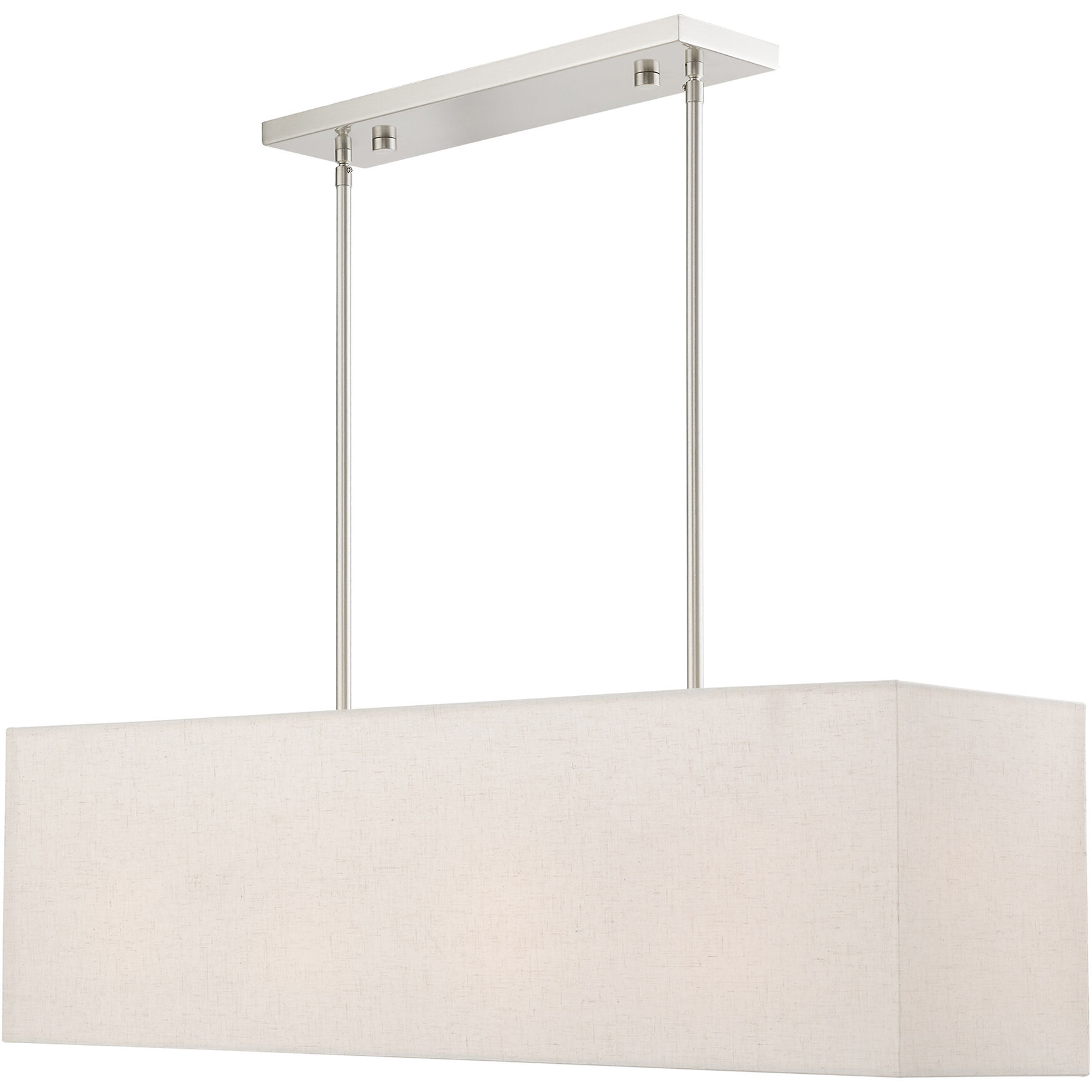 Summit 4 Light 36 inch Brushed Nickel Linear Chandelier Ceiling Light