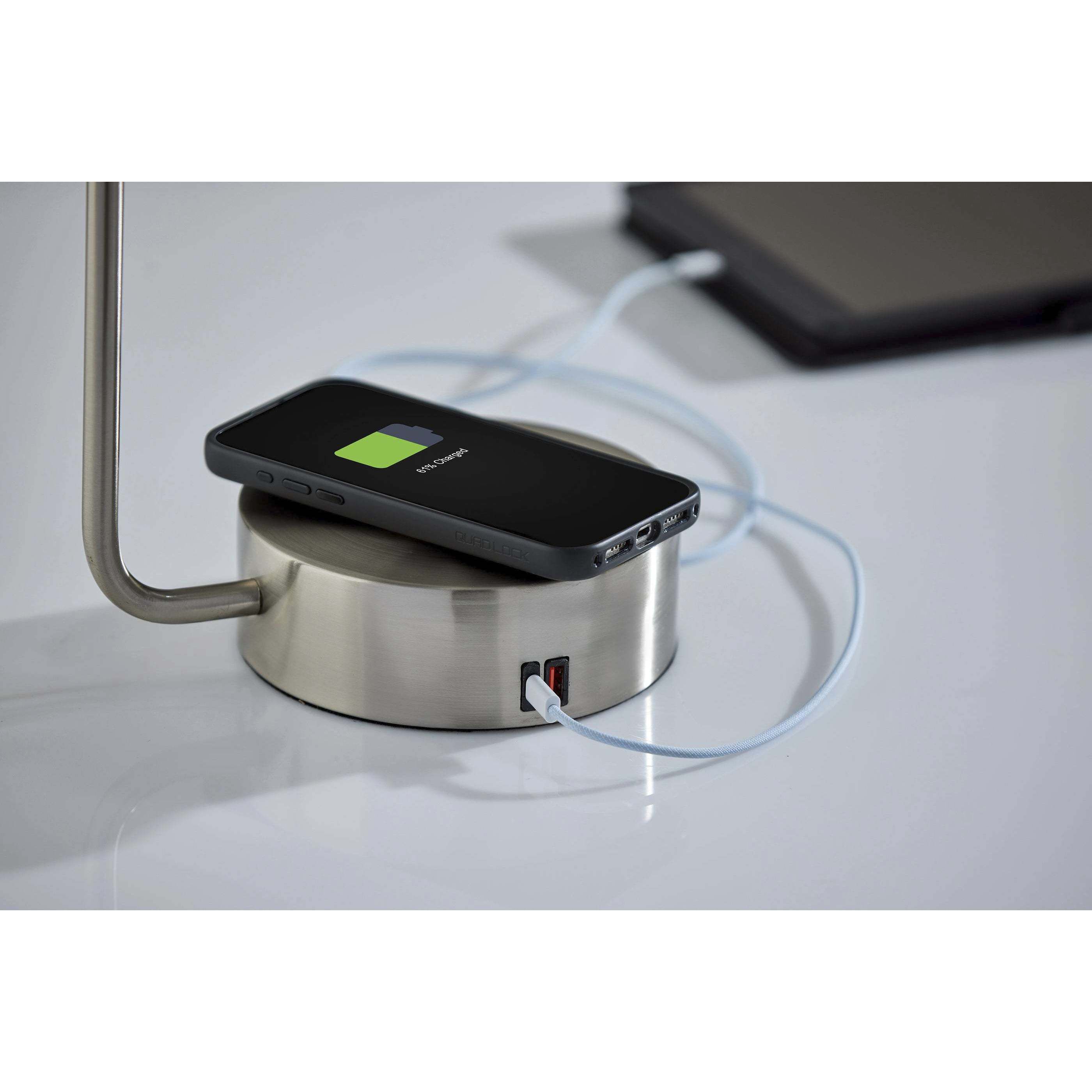 Viper 15 inch 9.00 watt Brushed Steel Supercharger Desk Lamp Portable Light