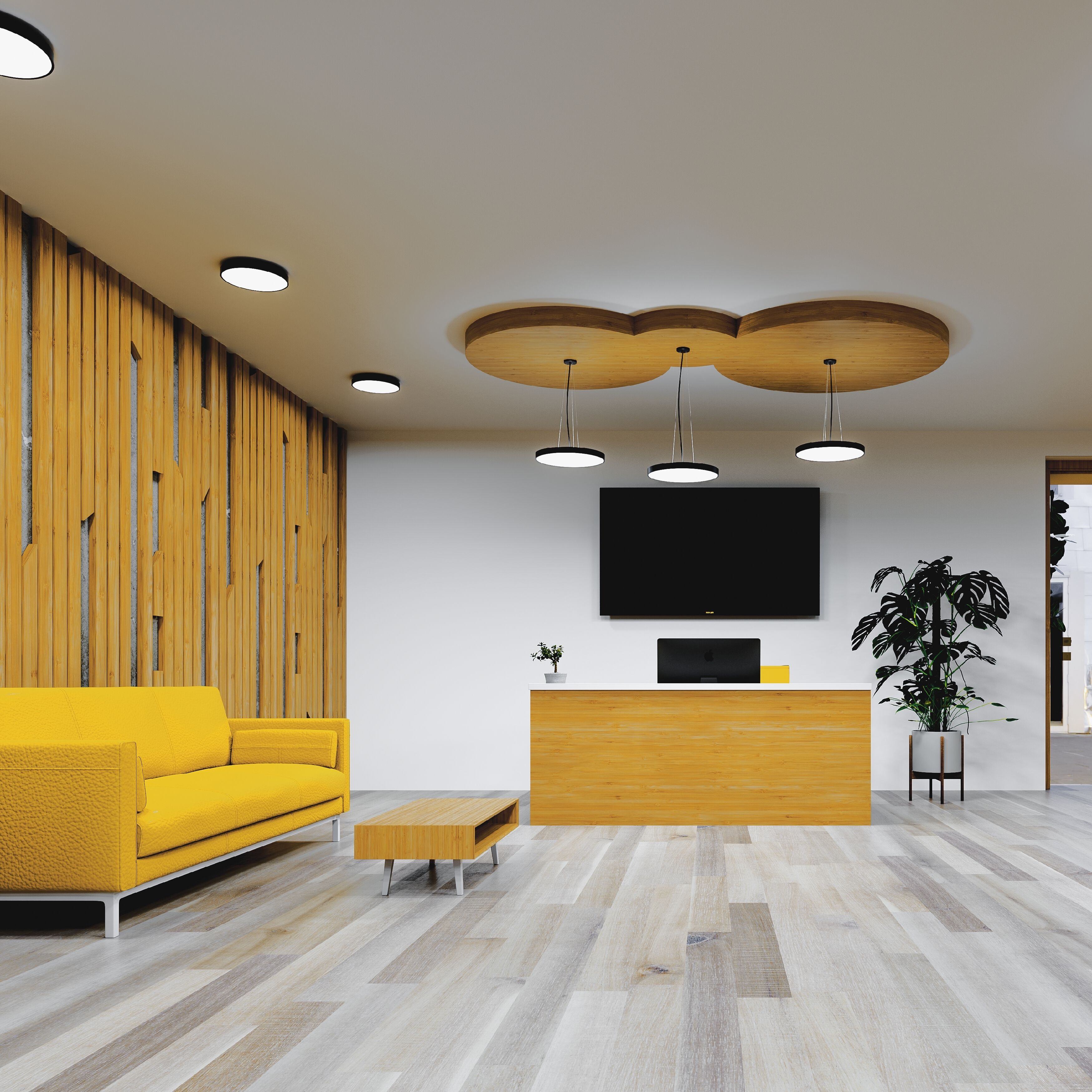 Rhythm LED 18 inch Black Pendant Ceiling Light