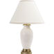 Frederick Cooper 30 inch 150.00 watt White Crackle Glaze/Antique Brass Table Lamp Portable Light