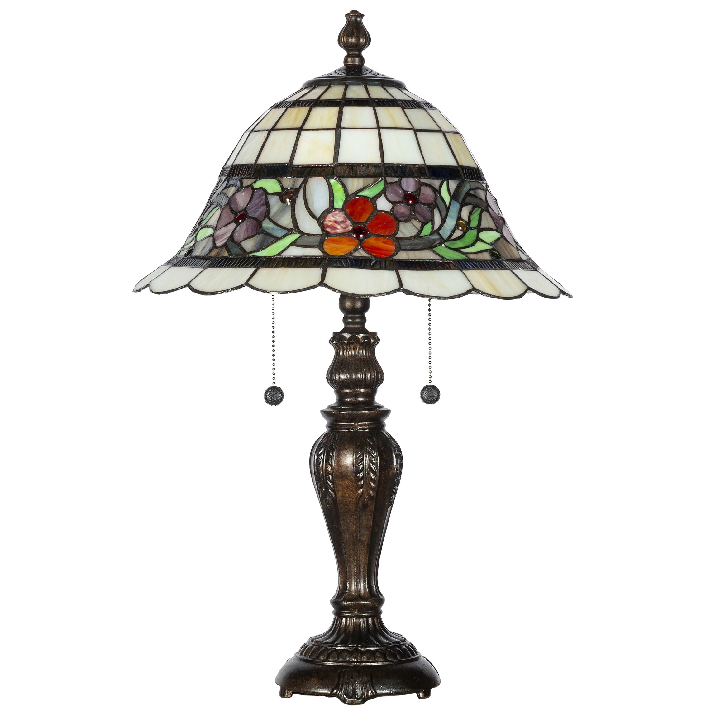 Dale Tiffany TT22185 Seville Floral 25 inch 75.00 watt Antique Bronze Table Lamp Portable Light